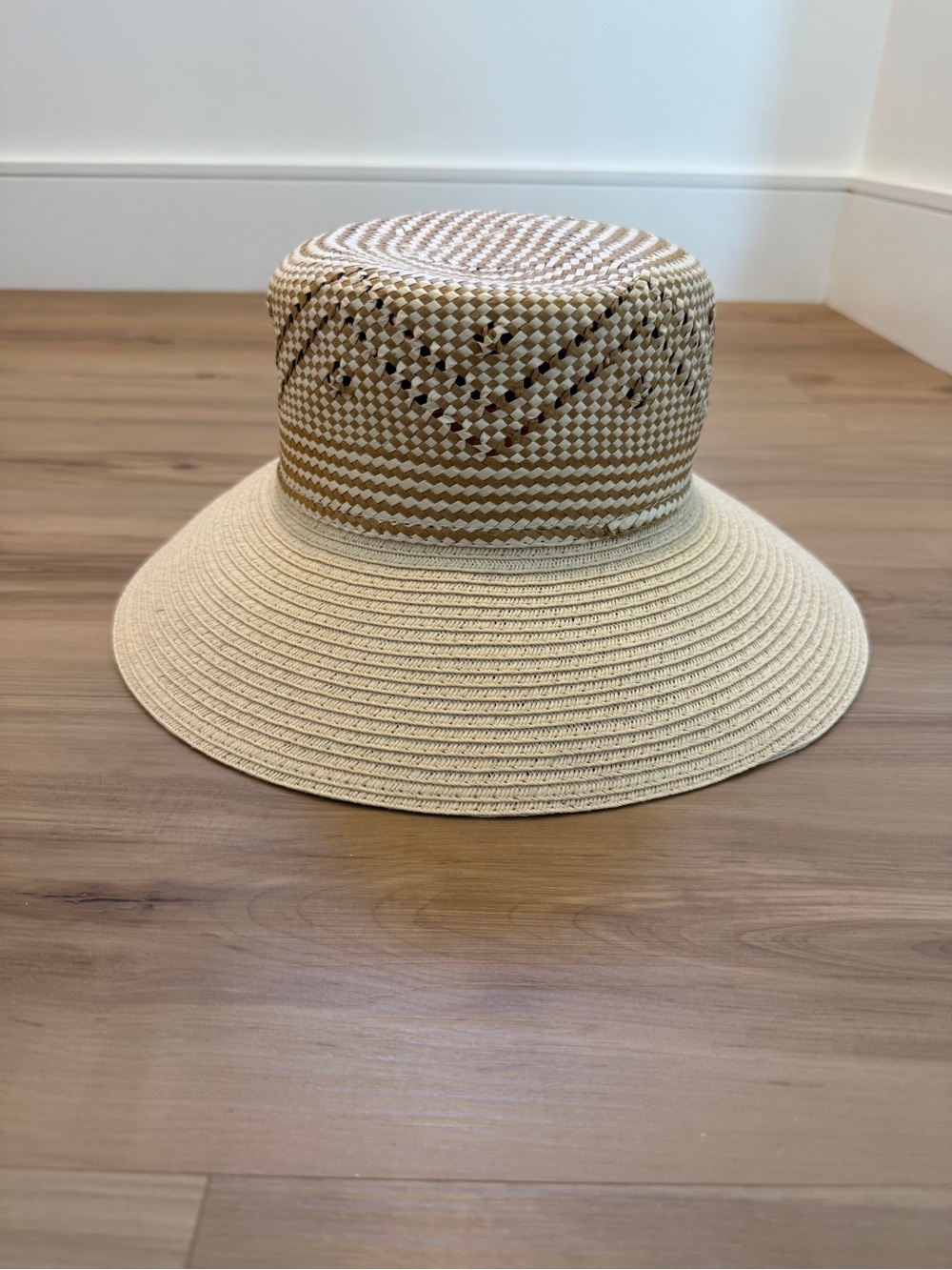 Anthropologie Natural Beige Woven Sun Hat